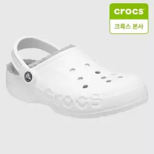[롯데백화점]크록스 바야 라인드 클로그 205969-11H 남녀공용 털신 털슬리 방한화