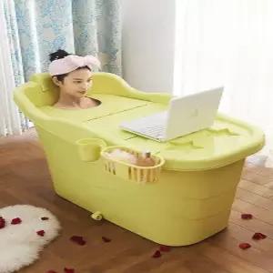 이동식 욕조 간이 특대형 플라스틱 반신욕 홈사우나 목욕통 워시탭