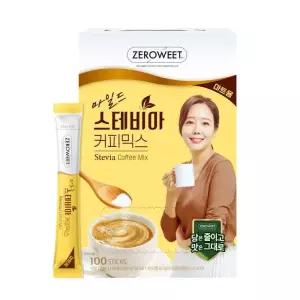 [펄세스] 소유진 펄세스 제로윗 마일드 스테비아 커피믹스 100T x 1개 대용량 무설탕 당제로