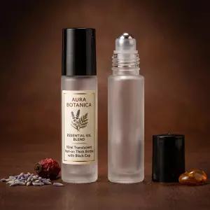 롤온 향수용기 공병 블랙 뚜껑 두꺼운 반투명 10ml 도톰한