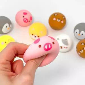 1000 애니멀랜덤 말랑모찌 1개 랜덤 - 미니 말랑이 모찌 랜덤뽑기