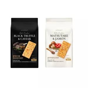 블랙 트러플 캐비어맛 크래커278g 1개+송이하몽맛 크래커278g 1개/과자/무배