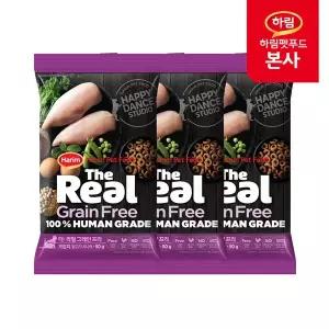 하림펫푸드 더리얼 캣 그레인프리 크런치 닭고기 시니어 50g x 3 고양이 샘플 사료