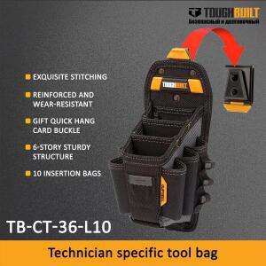 TOUGHBUILT 테크니션용 특수 공구 가방 10개 삽단자형 멀티 키트 고속 고경도 걸이형 TB-CT-36-L10