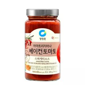 청정원 아마트리치아나 베이컨토마토 스파게티소스 600g