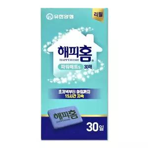 해피홈 파워매트에스 훈증기용 리필 30매 모기약 기피제 매트s
