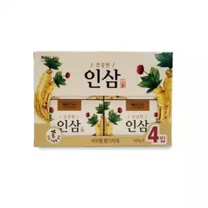 서치23 동산 건강한 인삼 인삼비누 4개입 인삼추출물 고급스런 인삼향 비누 미용비누 매일
