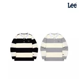 [롯데백화점]리키즈 키즈 볼드 스트라이프 와이드 카라 티셔츠 LK2503LT15
