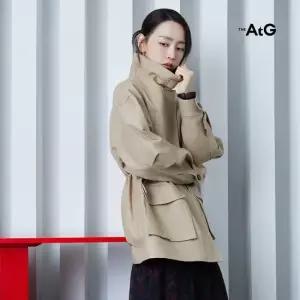더엣지 26FW 퍼널넥 하프 트렌치