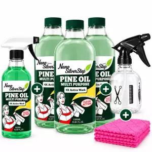 은나노스텝 시즌4 파인오일 다목적 세정제 6개 구성 본품 500ml 1개 + 리필 1000ml 3개 + 분무 공병 250ml 1개 + 행주 1장