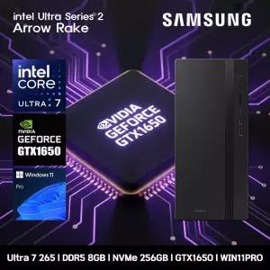 삼성데스크탑 코어 울트라7 GTX1650 컴퓨터 DM500THZ-Z7ADB-GTX1650 11PRO Ultra7-265 8GB SSD256GB