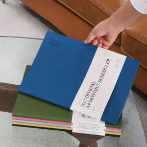 2027년 인디고 빅 먼슬리 플래너 A4 27년 큰 얇은 월별 학교 교직원 교사 업무 예약 장부 플래너 스케줄러 다이어리 노트