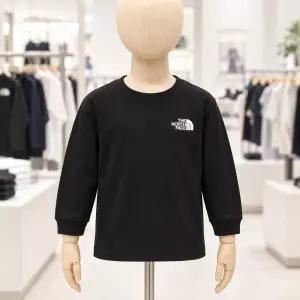 노스페이스 키즈 고 투 긴팔 티셔츠 NT7TS50S BLK 7308941