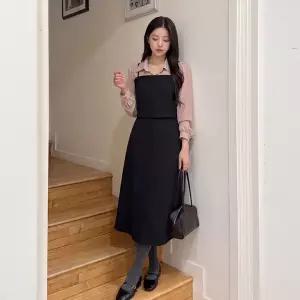 [제작/빅사이즈]이블렛 세디메 셔츠 뷔스티에 롱원피스 제이스타일