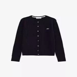 LACOSTE [라코스테 공식] 여성 케이블 크루넥 가디건 AF092E-55N HDE