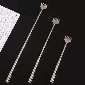 스텐 스테인레스 안테나 길이 조절 접이식 휴대용 등 긁개 가제트 효자손 M10605