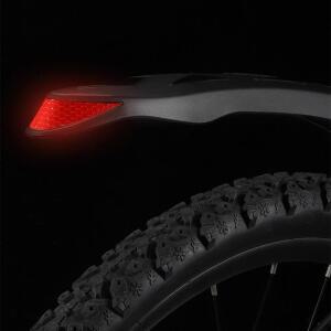 1세트 반사 자전거 고강도 앞뒤 머드가드 26-27.5인치 MTB 액세서리