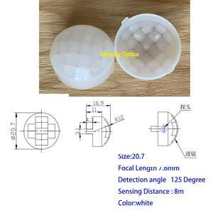 1Pc PIR 프레넬 렌즈 HDPE 적외선 인체 모션 센서 광학 유도 NF-IR