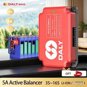 Daly BMS 5A 밸런싱 보드 18650 액티브 이퀄라이저 Lifepo4 3S 4S 8S 10S 리튬 배터리 팩