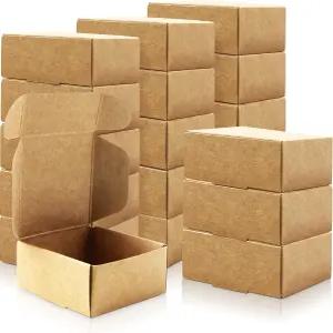 바덴바흐 100 PCS 미니 선물 상자 2.16 x 0.98 공예용 작은 골판지 종이 보석 소상공인 예술 파티용 수제
