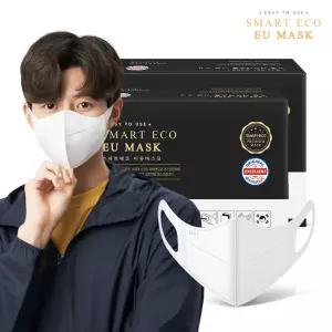 [스마트에코이유] 국내생산/새부리형/일회용마스크 성인용 화이트 100매