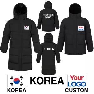 new2026 훼르자 롱패딩 KOREA 한국 태극기 단체 축구패딩 벤치코트 돕바 하프 아동~빅사이즈