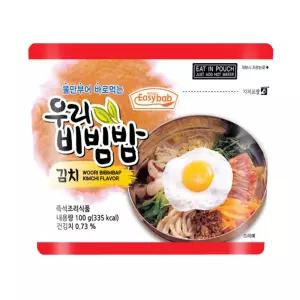 (우리비빔밥 김치) 100g 전투식량 비상식량 즉석밥
