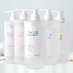 더 밀크 우유 바디로션 바디워시 샴푸 트리트먼트 1000ml 2개 폼클렌징 500ml 2개식물성 단백질 대용량