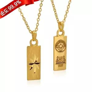 [골드모아]여자 순금 목걸이 3.75g 24K [미니골드바]