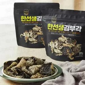 한선생 김부각 (30g) × 3봉지 유기인증 지주식 김