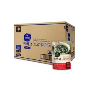 비비고 소고기미역국 500g x 18팩