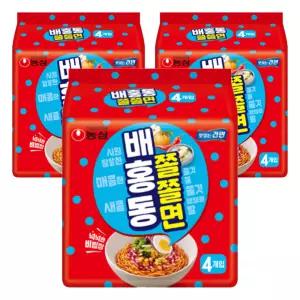 [소비기한 임박] 농심 배홍동쫄쫄면, 129g, 12개