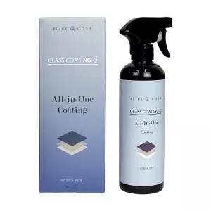 블랙홀 글라스 코팅큐 500ml 유리막 코팅제 발수코팅 거울 창문 청소 욕실 광택 물때 제거