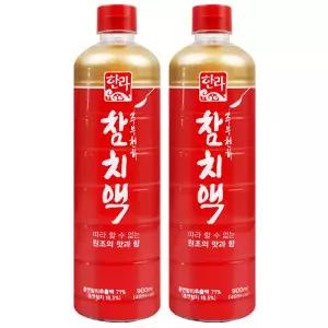 한라 참치액 900ml x 2개