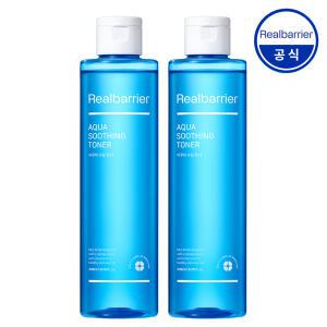 [공식] 리얼베리어 아쿠아 수딩 토너 200ml x2개 (+익스트림 크림20ml)