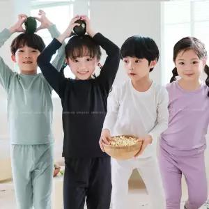 삐삐롱 아동 유아 가을 겨울 내복 발열 내의 기능성 에어로웜 실내복 90~160호