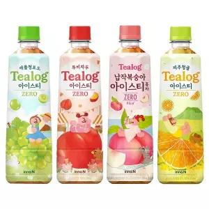 티로그 아이스티500ml 제로칼로리) 납작복숭아 6개 + 제주청귤 6개 + 루비자두 6개 + 애플청포도 6개 / ...