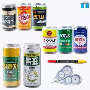 수능 시험 응원 간식 딱붙자 합격 페트캔 단체행사 컴싸 수정테이프 과자 꾸러미 선물세트