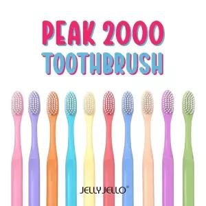 [항균 양면 미세모] 젤리젤로 피크 2000 칫솔 10개입 세트