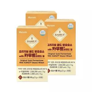 [휴럼] 오리지널골드 카무트R브랜드밀 (3g x 30포 x 3세트)
