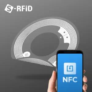 NFC 원형 Ntag213 칩 라벨 스티커 미니 키링 CD 태그