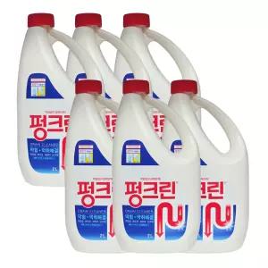 유한 펑크린 2L 6개 1박스 배수구세정제 액체 뚫어뻥