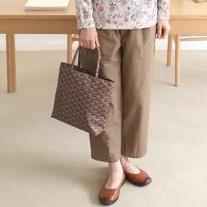 [쉬즈마담]A42082 블럭체크 문화센터 손가방 엄마가방