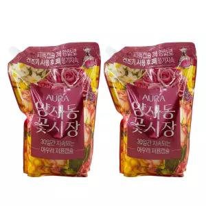 아우라 양재동 꽃시장 섬유유연제 1.7L 2개