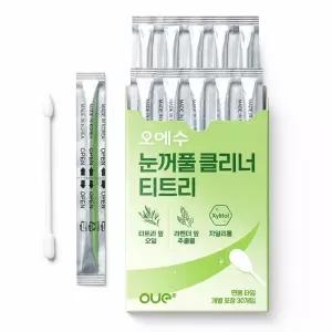 오에수 눈꺼풀 클리너 티트리 30매, 1개/면봉 마이봄샘 세정 세척 눈기름샘 리무버스틱