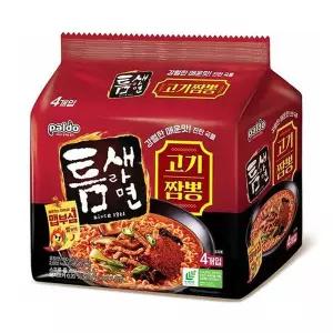 봉지라면 팔도 틈새라면 고기짬뽕 120g 8개