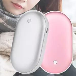 KC인증 충전식 손난로 6000mAh 보조배터리 겸용 USB충전 발열팩 겨울 출퇴근 캠핑 등산 사무실 휴대용