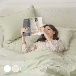 아망떼 수퍼코튼 자가발열 60수 고밀도 순면 한파용 차렵이불 SS Q K 3color