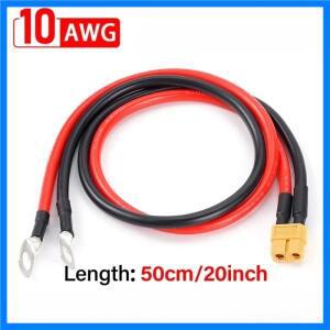 XT60 암/수 커넥터에서 M8 O 링 아이렛 터미널 플러그 커넥터 케이블 10AWG 충전기 측 전원선 RC 리포 배터
