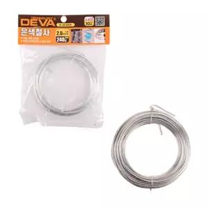 (240g 2.0mm 10미터) 반생 결속선 원예 반선 은색철사/원예용/결속기/분재용/철사/지지대/화초/정원/소품